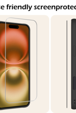 Nomfy Screenprotector - Geschikt voor iPhone 16 Screenprotector Bescherm Glas - Screenprotector Geschikt voor iPhone 16 Screen Protector Tempered Glass Volledig - 2 PACK