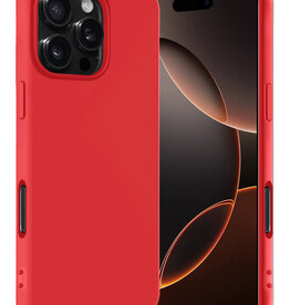 Nomfy Nomfy iPhone 16 Pro Hoesje Siliconen - Rood