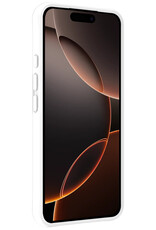 Nomfy Hoesje Geschikt voor iPhone 16 Pro Hoesje Siliconen Cover Case - Hoes Geschikt voor iPhone 16 Pro Hoes Back Case - Wit