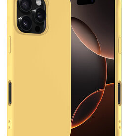 Nomfy Nomfy iPhone 16 Pro Max Hoesje Siliconen - Geel