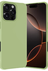 Nomfy Hoesje Geschikt voor iPhone 16 Pro Max Hoesje Siliconen Cover Case - Hoes Geschikt voor iPhone 16 Pro Max Hoes Back Case - Groen
