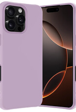 Nomfy Hoesje Geschikt voor iPhone 16 Pro Max Hoesje Siliconen Cover Case - Hoes Geschikt voor iPhone 16 Pro Max Hoes Back Case - Lila