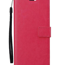 Nomfy Nomfy iPhone 16 Hoesje Bookcase - Donkerroze
