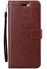 Nomfy Hoesje Geschikt voor iPhone 16 Plus Hoes Bookcase Flipcase Book Cover - Hoes Geschikt voor iPhone 16 Plus Hoesje Book Case - Bruin