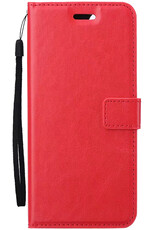 Nomfy Hoesje Geschikt voor iPhone 16 Plus Hoes Bookcase Flipcase Book Cover - Hoes Geschikt voor iPhone 16 Plus Hoesje Book Case - Rood