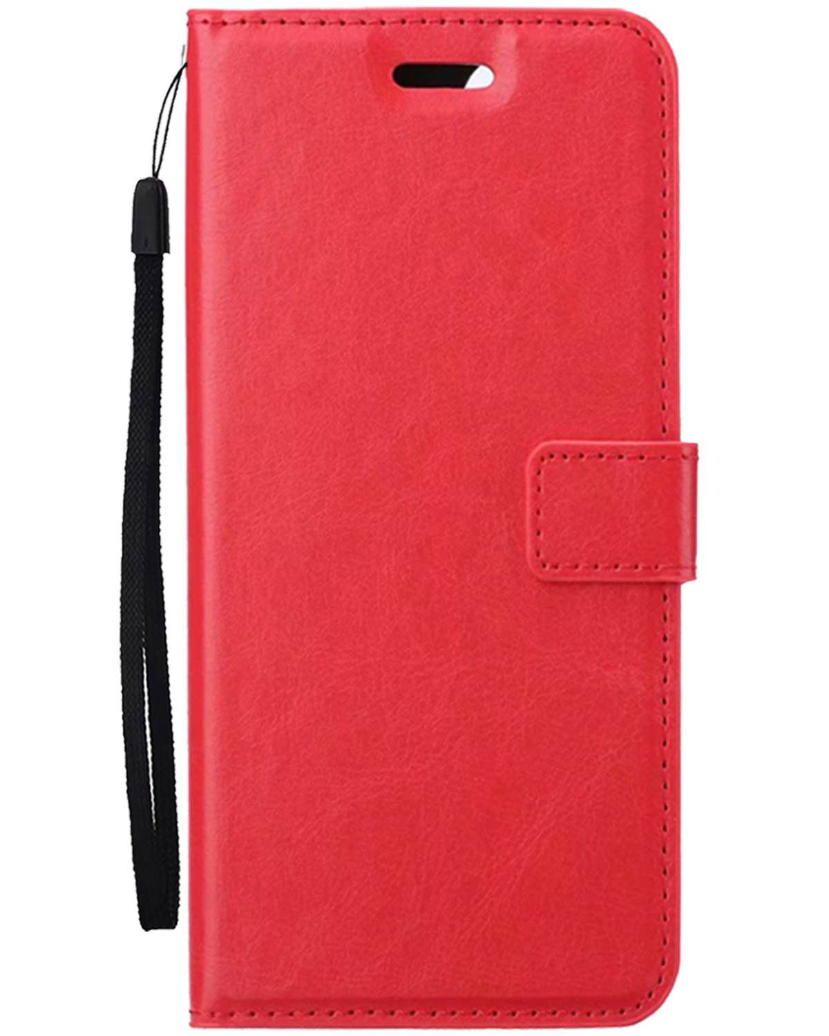Nomfy Hoesje Geschikt voor iPhone 16 Plus Hoes Bookcase Flipcase Book Cover - Hoes Geschikt voor iPhone 16 Plus Hoesje Book Case - Rood