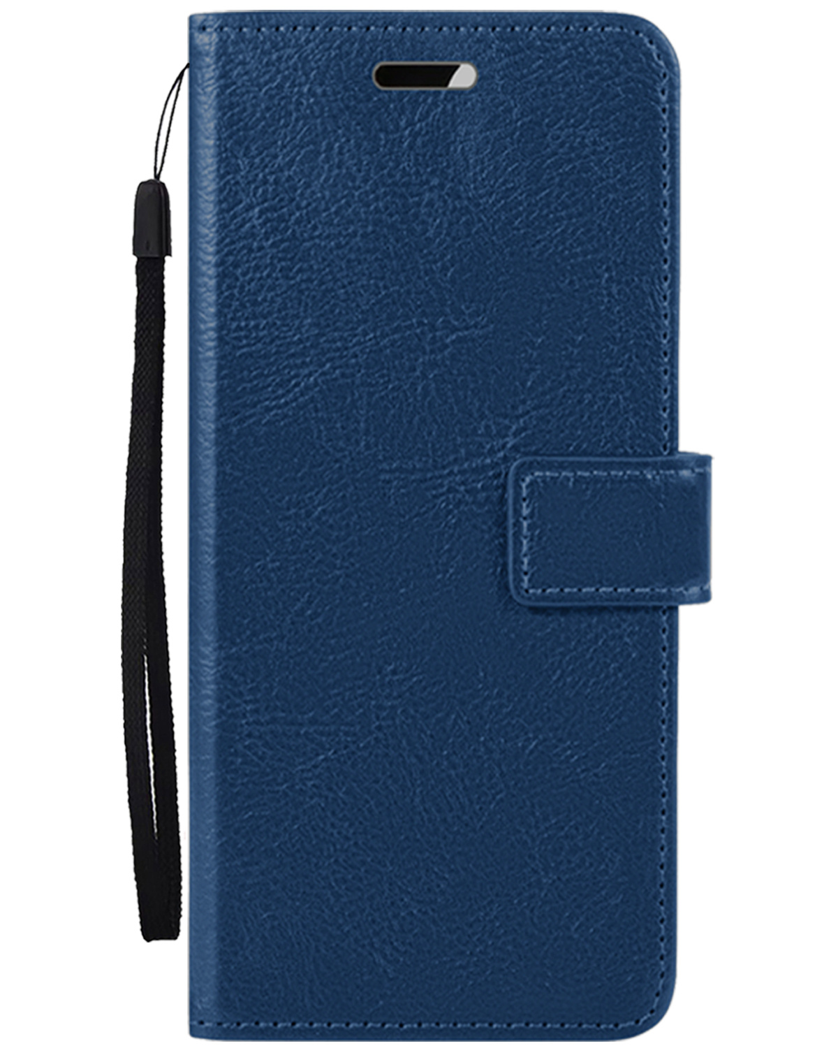 Nomfy Hoesje Geschikt voor iPhone 16 Pro Hoes Bookcase Flipcase Book Cover - Hoes Geschikt voor iPhone 16 Pro Hoesje Book Case - Donkerblauw