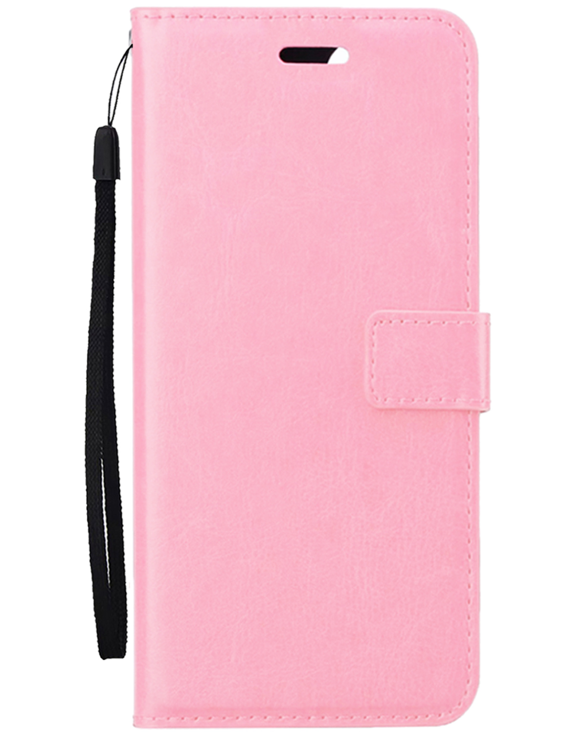 Nomfy Hoesje Geschikt voor iPhone 16 Pro Max Hoes Bookcase Flipcase Book Cover - Hoes Geschikt voor iPhone 16 Pro Max Hoesje Book Case - Lichtroze