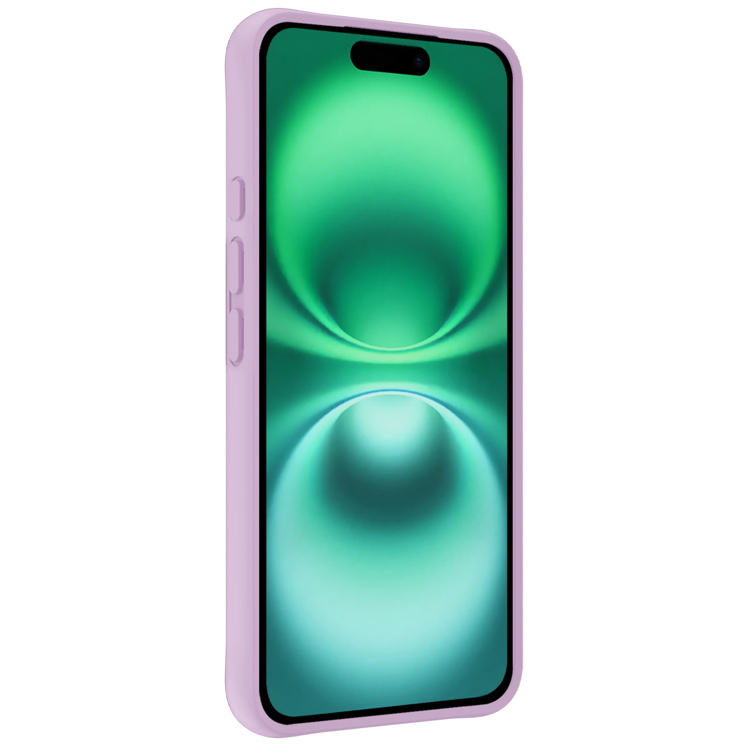 Forterra Hoesje Geschikt voor iPhone 16 Plus Case Siliconen Hoes Met 2x Screenprotector - Hoes Geschikt voor iPhone 16 Plus Hoesje Back Cover - Lila