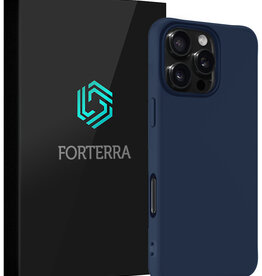 Forterra Forterra iPhone 16 Pro Max Hoesje Siliconen - Donkerblauw