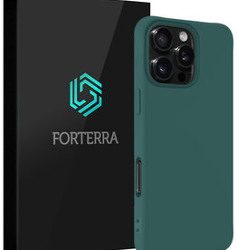 Forterra Forterra iPhone 16 Pro Max Hoesje Siliconen - Donkergroen