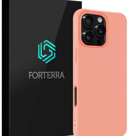 Forterra Forterra iPhone 16 Pro Max Hoesje Siliconen - Perzik