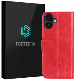 Forterra Forterra iPhone 16 Hoesje Bookcase - Rood