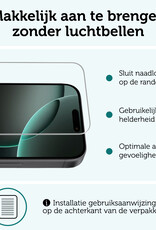 Forterra Hoesje Geschikt voor iPhone 16 Pro Book Case Kunstleer Hoes Met 2x Screenprotector - Hoes Geschikt voor iPhone 16 Pro Hoesje Bookcase Met Pasjeshouder - Donkerblauw