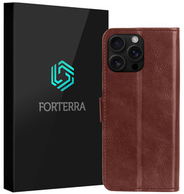 Forterra Forterra iPhone 16 Pro Max Hoesje Bookcase - Bruin