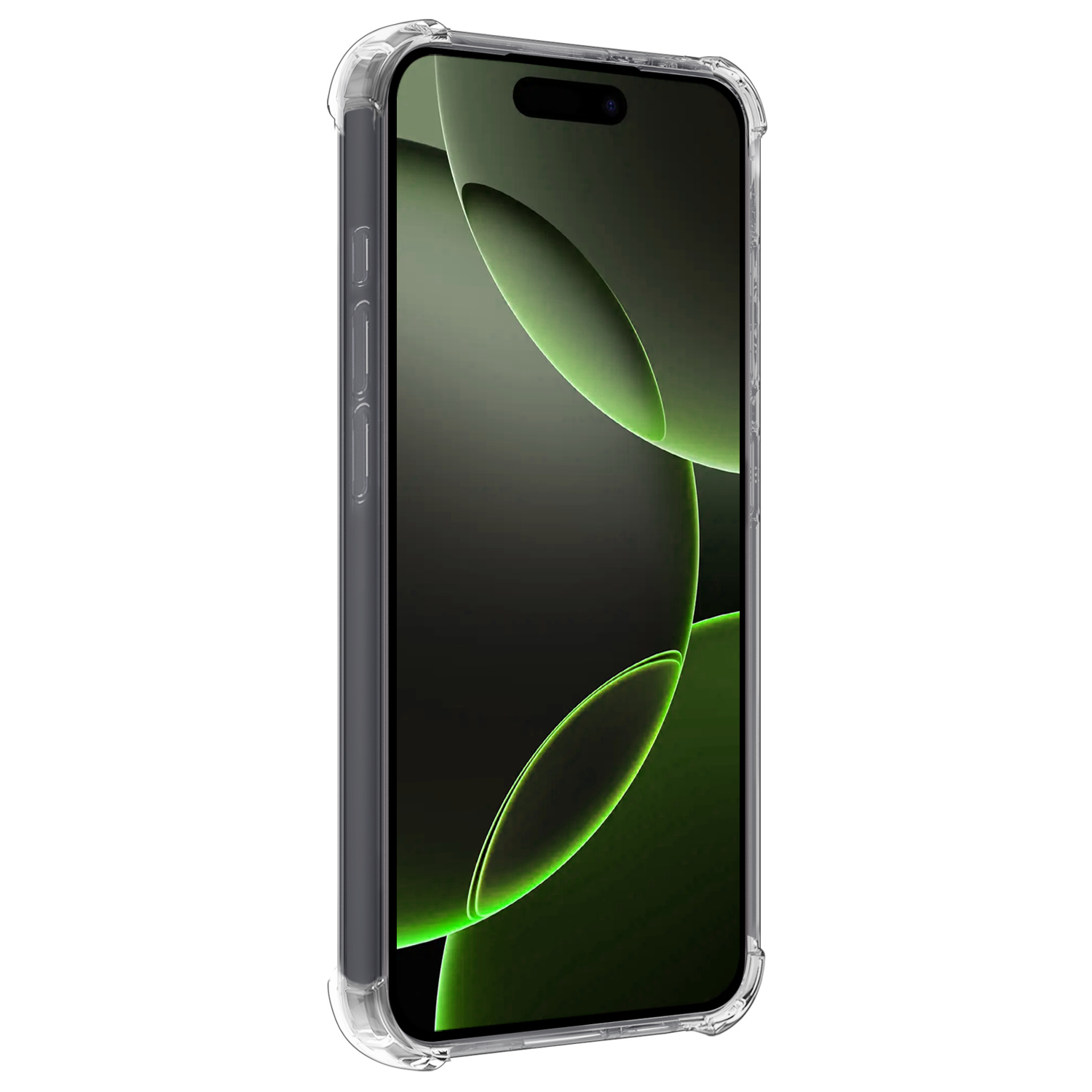 BASEY. Hoes Geschikt voor iPhone 16 Pro Hoesje Magsafe Compatible Shock Proof Case Transparant Met Screenprotector - Hoesje Geschikt voor iPhone 16 Pro Hoes Geschikt voor Magsafe Cover Shockproof