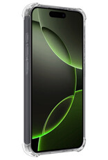 BASEY. Hoes Geschikt voor iPhone 16 Pro Hoesje Magsafe Compatible Shock Proof Case Transparant Met 2x Screenprotector - Hoesje Geschikt voor iPhone 16 Pro Hoes Geschikt voor Magsafe Cover Shockproof