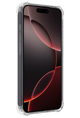 NoXx Hoes Geschikt voor iPhone 16 Pro Max Hoesje Geschikt voor Magsafe Hoesje Cover Shock Proof Case Met 2x Screenprotector - Transparant