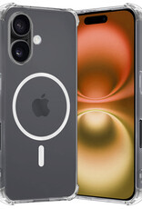 Nomfy Hoesje Geschikt voor iPhone 16 Plus Hoes Geschikt voor Magsafe Shock Proof Cover Case Shockproof Transparant - Hoesje Geschikt voor iPhone 16 Plus Hoes Back Case Magsafe