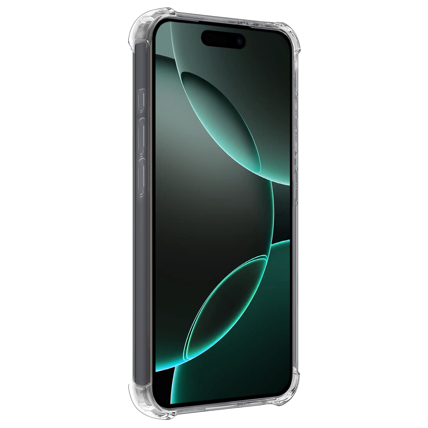 Forterra Hoesje Geschikt voor iPhone 16 Pro Max MagSafe Shock Proof Case Back Cover Met Screenprotector - Hoes Geschikt voor iPhone 16 Pro Max Met MagSafe Shockproof Telefoonhoesje - Transparant