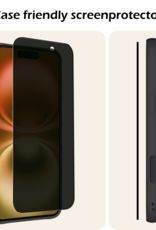 Nomfy Screenprotector - Geschikt voor iPhone 16 Screenprotector Privacy Bescherm Glas - Screenprotector Geschikt voor iPhone 16 Privacy Screenprotector Tempered Glass