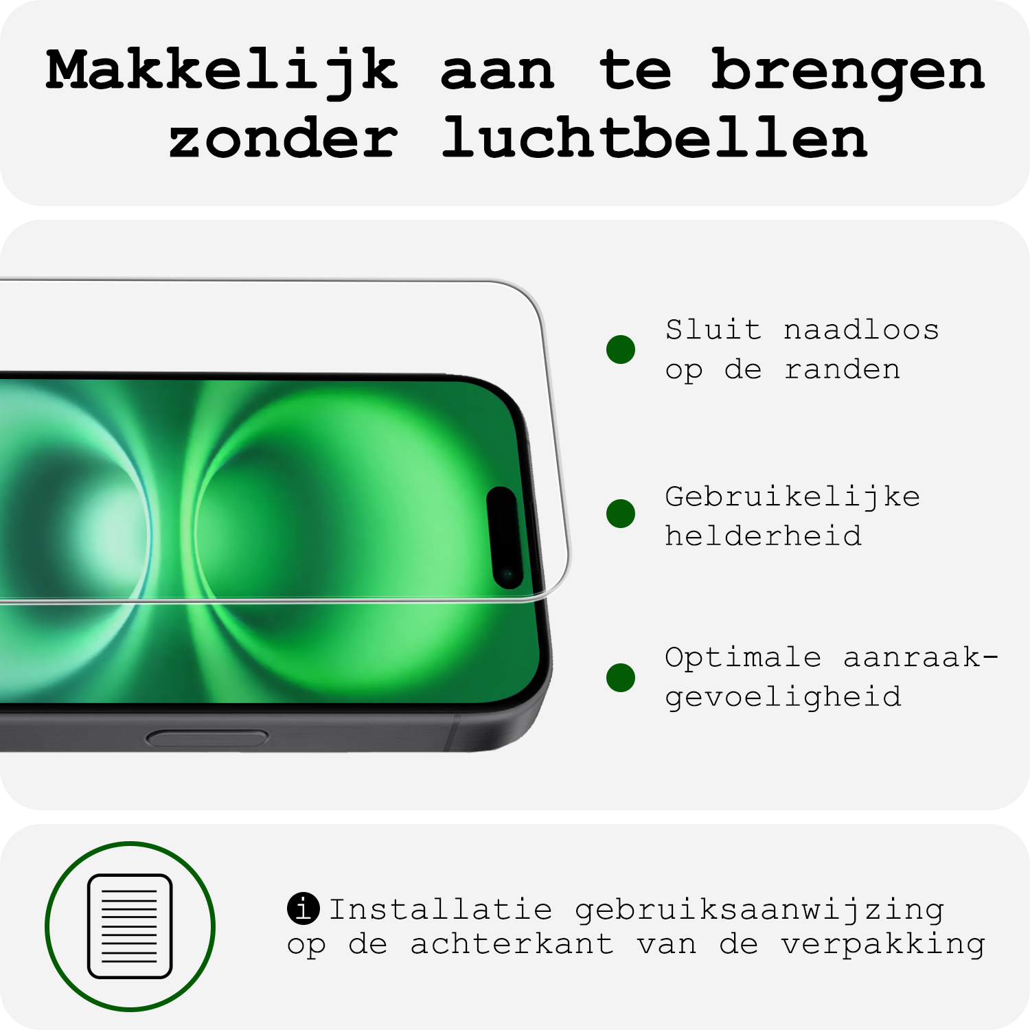 BASEY. Hoes Geschikt voor iPhone 16 Hoesje Pas Houder Shock Proof Case Hoes Met Koord Met 2x Screenprotector - Hoesje Geschikt voor iPhone 16 Hoes Met Telefoonkoord Pasjeshouder Cover - Transparant