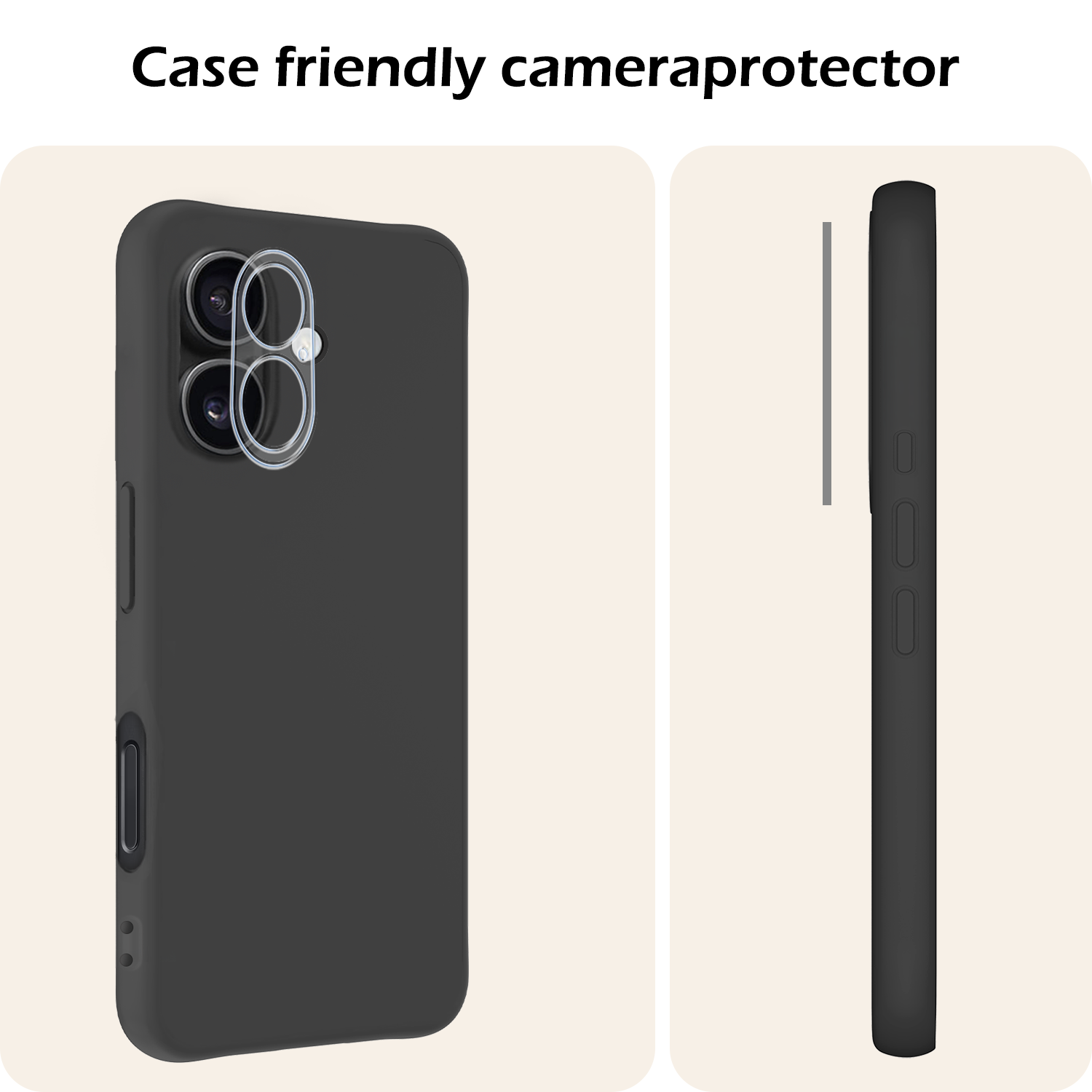 Nomfy Screenprotector - Geschikt voor iPhone 16 Camera Screen Protector Beschermglas - Screenprotector Geschikt voor iPhone 16 Camera Screenprotector Tempered Glass - 2 PACK