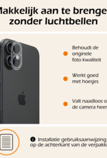 Nomfy Screenprotector - Geschikt voor iPhone 16 Camera Screen Protector Beschermglas - Screenprotector Geschikt voor iPhone 16 Camera Screenprotector Tempered Glass - 3 PACK