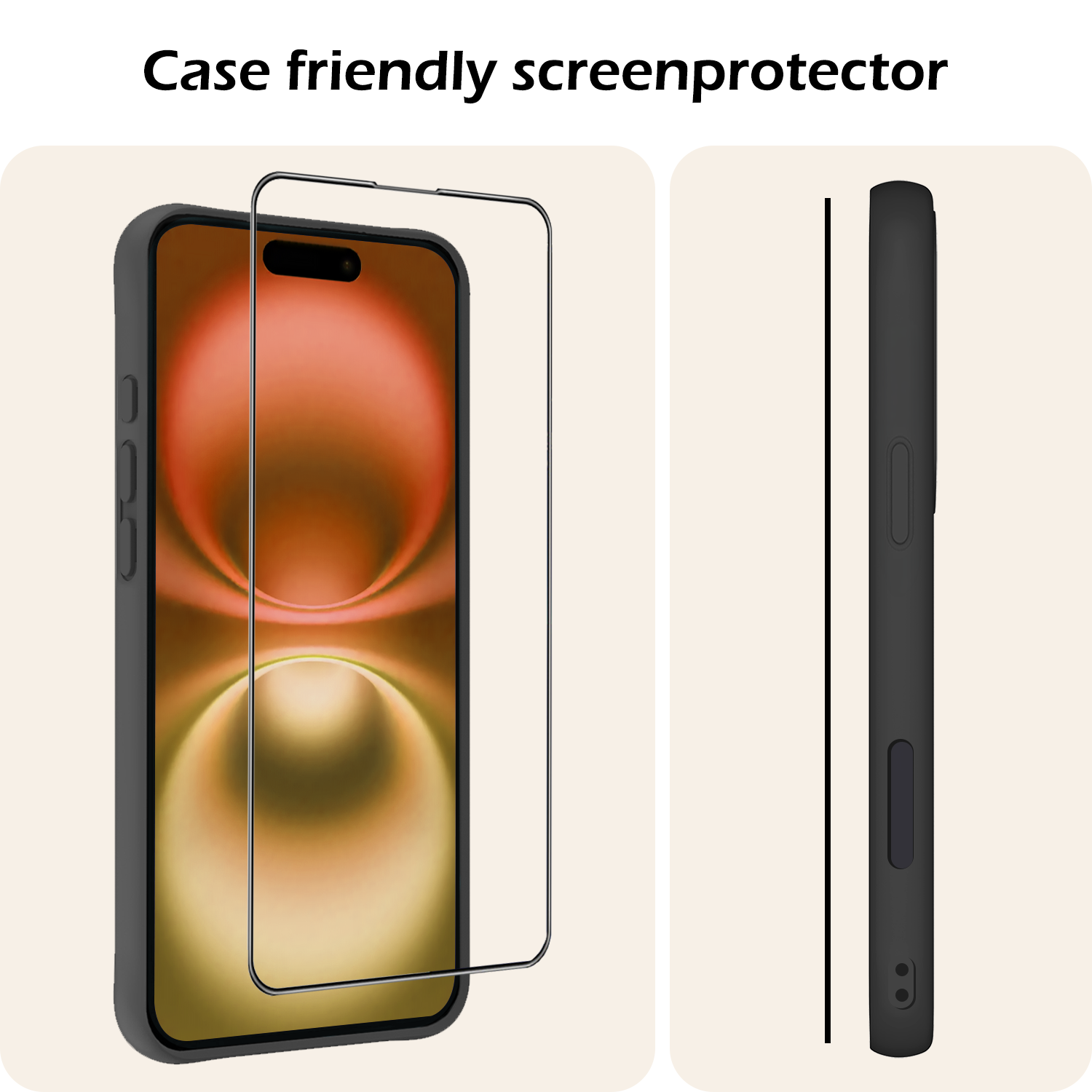 Nomfy Screenprotector - Geschikt voor iPhone 16 Screenprotector Met Installatie Kit Bescherm Glas - Screenprotector Geschikt voor iPhone 16 Screen Protector Met Montage Frame Flexibel Glas Full Cover