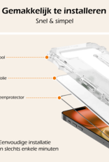 Nomfy Screenprotector - Geschikt voor iPhone 16 Screenprotector Met Installatie Kit Bescherm Glas - Screenprotector Geschikt voor iPhone 16 Screen Protector Met Montage Frame Flexibel Glas Full Cover - 2 PACK