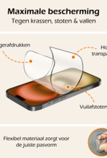 Nomfy Screenprotector - Geschikt voor iPhone 16 Screenprotector Met Installatie Kit Bescherm Glas - Screenprotector Geschikt voor iPhone 16 Screen Protector Met Montage Frame Flexibel Glas Full Cover - 2 PACK