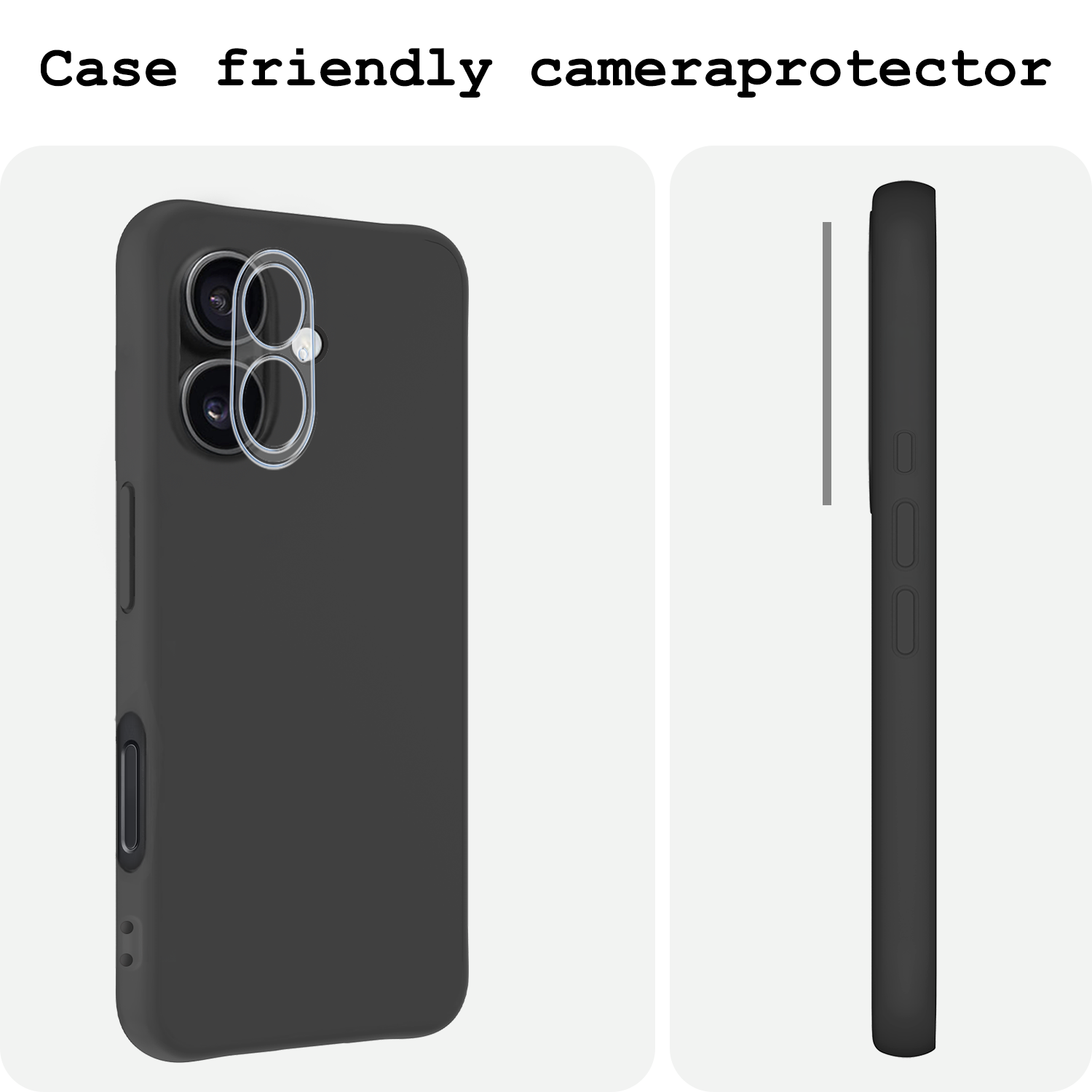 BASEY. Screenprotector Geschikt voor iPhone 16 Camera Screenprotector Tempered Glass Beschermglas Camera - Screenprotector Geschikt voor iPhone 16 Camera Screen Protector