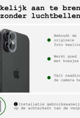 BASEY. Screenprotector Geschikt voor iPhone 16 Camera Screenprotector Tempered Glass Beschermglas Camera - Screenprotector Geschikt voor iPhone 16 Camera Screen Protector - 3 Stuks