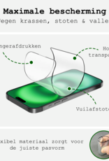 BASEY. Screenprotector Geschikt voor iPhone 16 Screenprotector Met Montage Frame Beschermglas Full Cover - Screenprotector Geschikt voor iPhone 16 Screen Protector Met Installatie Kit Full Cover