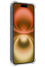 Nomfy Hoesje Geschikt voor iPhone 16 Hoesje Pasjeshouder Shockproof Pas Houder - Hoesje Geschikt voor iPhone 16 Hoes Met Kaarthouder - Transparant