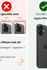 Nomfy Hoesje Geschikt voor iPhone 16 Hoesje Siliconen Cover Case - Hoes Geschikt voor iPhone 16 Hoes Back Case - 2-PACK - Lila