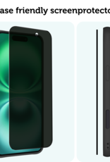 Forterra Screenprotector Geschikt voor iPhone 16 Privacy Screenprotector Glas Gehard Full Cover - Screen Protector Geschikt voor iPhone 16 Screenprotector Privacy Anti-Spy