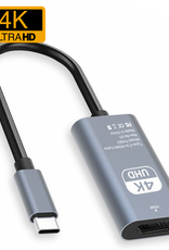 NoXx USB C naar HDMI Kabel 15 cm 30Hz 4K – Type C to HDMI Adapter Premium Kwaliteit – Zwart