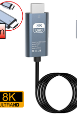 NoXx USB C naar HDMI Kabel 2 meter 60Hz 8K – Type C to HDMI Adapter Premium Kwaliteit – Zwart