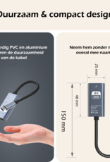 Nomfy USB C naar HDMI Converter 4K 30Hz Resolutie – USB-C naar HDMI Adapter 15 cm - Zwart
