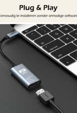 Nomfy USB C naar HDMI Converter 8K 60Hz Resolutie – USB-C naar HDMI Adapter 15 cm - Zwart