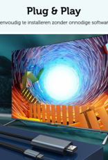 Forterra USB C naar HDMI Kabel Premium Kwaliteit 8K 60 Hz – USB C naar HDMI Adapter 2 meter - Zwart