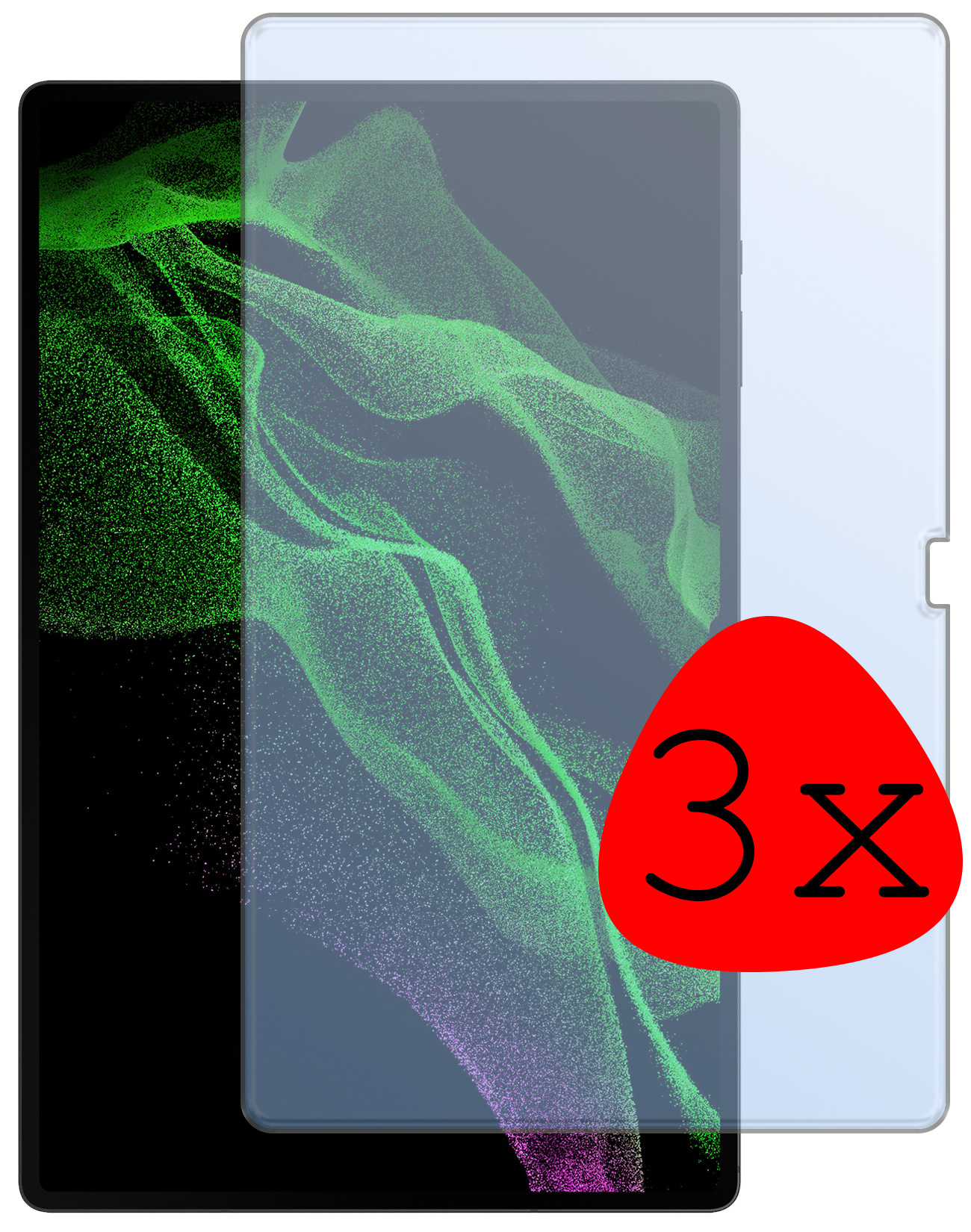 BASEY. Screenprotector Geschikt voor Samsung Galaxy Tab S10 Ultra Screenprotector Tempered Glass - Screenprotector Geschikt voor Samsung Tab S10 Ultra Screen Protector Beschermglas - 3 Stuks