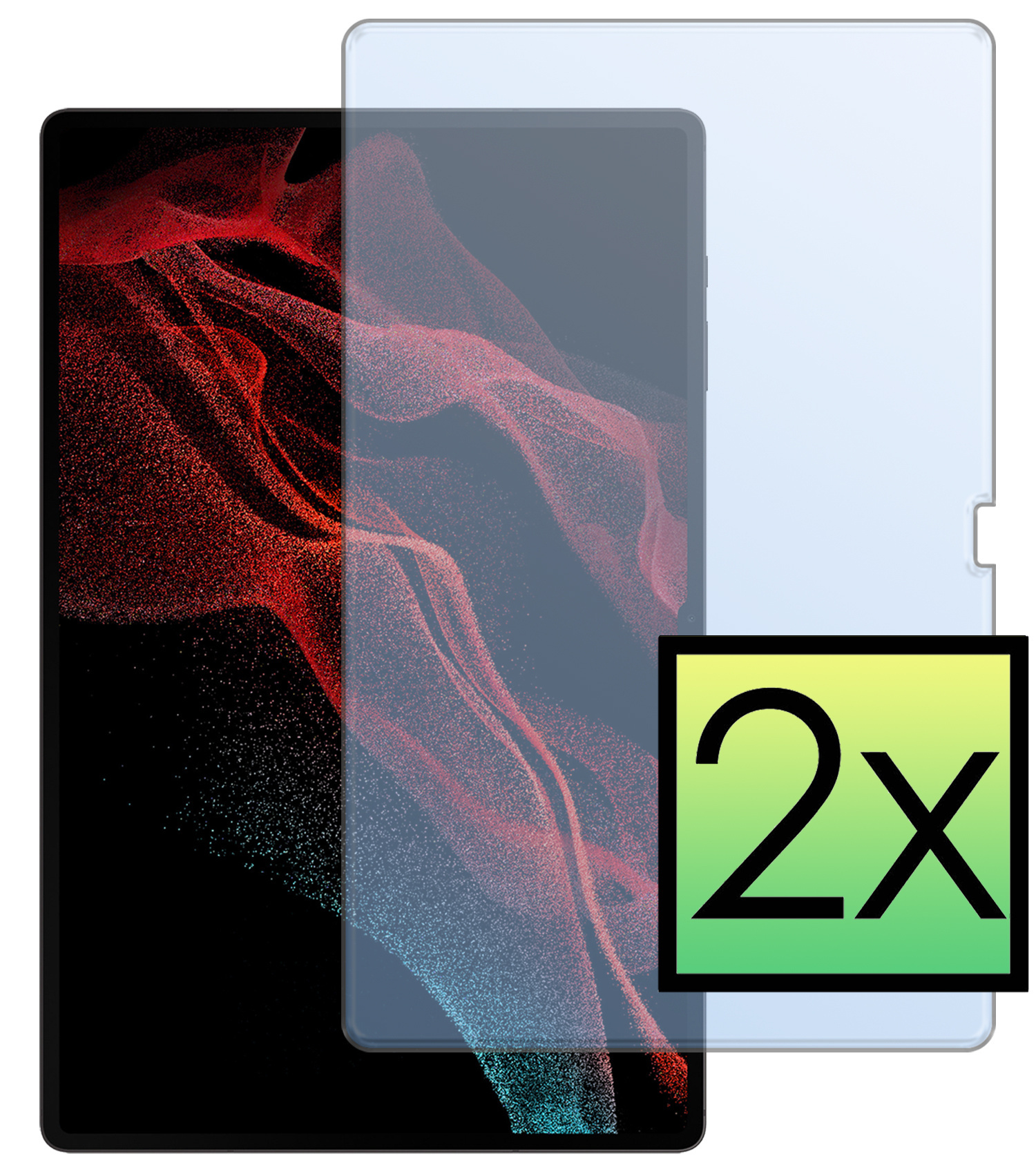 NoXx Screenprotector Geschikt voor Samsung Galaxy Tab S10 Ultra Screenprotector Bescherm Glas Screen Protector - 2 PACK
