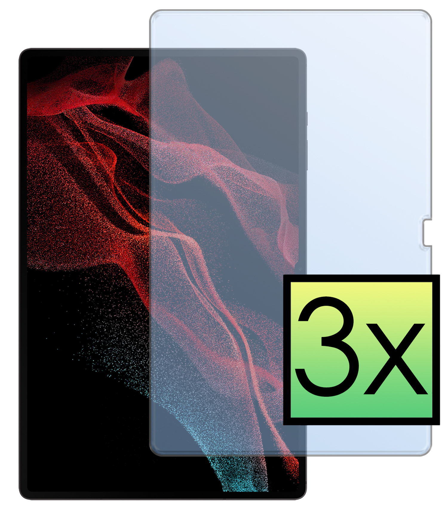 NoXx Screenprotector Geschikt voor Samsung Galaxy Tab S10 Ultra Screenprotector Bescherm Glas Screen Protector - 3 PACK
