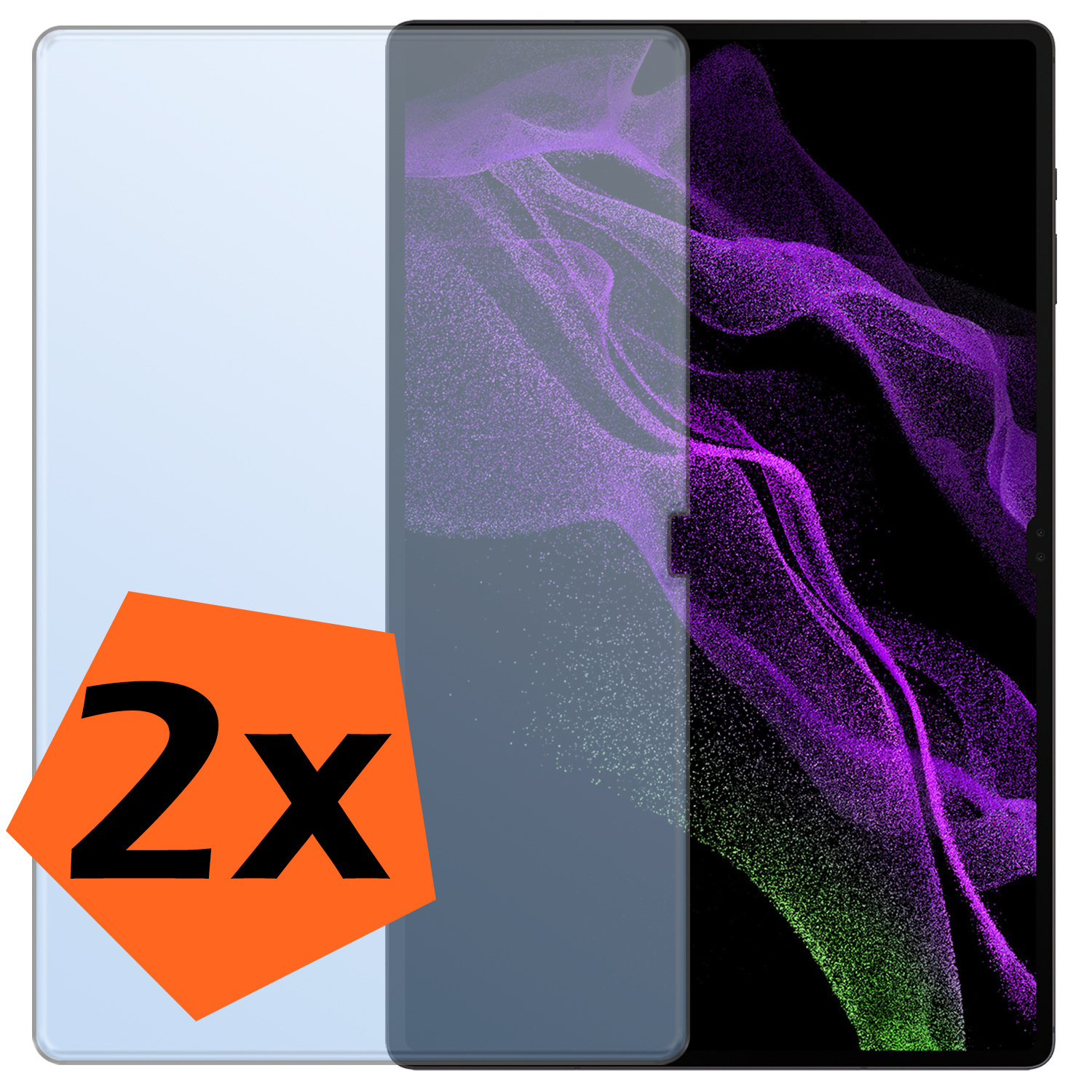 Nomfy Screenprotector - Geschikt voor Samsung Galaxy Tab S10 Ultra Screenprotector Bescherm Glas - Screen Protector Geschikt voor Samsung Tab S10 Ultra Screenprotector Tempered Glass - 2 PACK