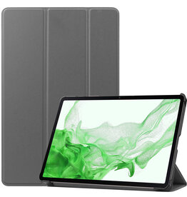 BASEY. BASEY. Samsung Galaxy Tab S10 Plus Hoesje Met Uitsparing S Pen - Grijs