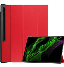 BASEY. BASEY. Samsung Galaxy Tab S10 Ultra Hoesje Met Uitsparing S Pen - Rood