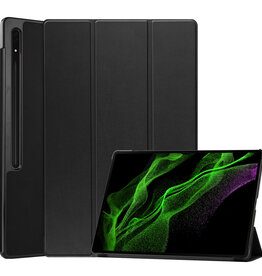 BASEY. BASEY. Samsung Galaxy Tab S10 Ultra Hoesje Met Uitsparing S Pen - Zwart