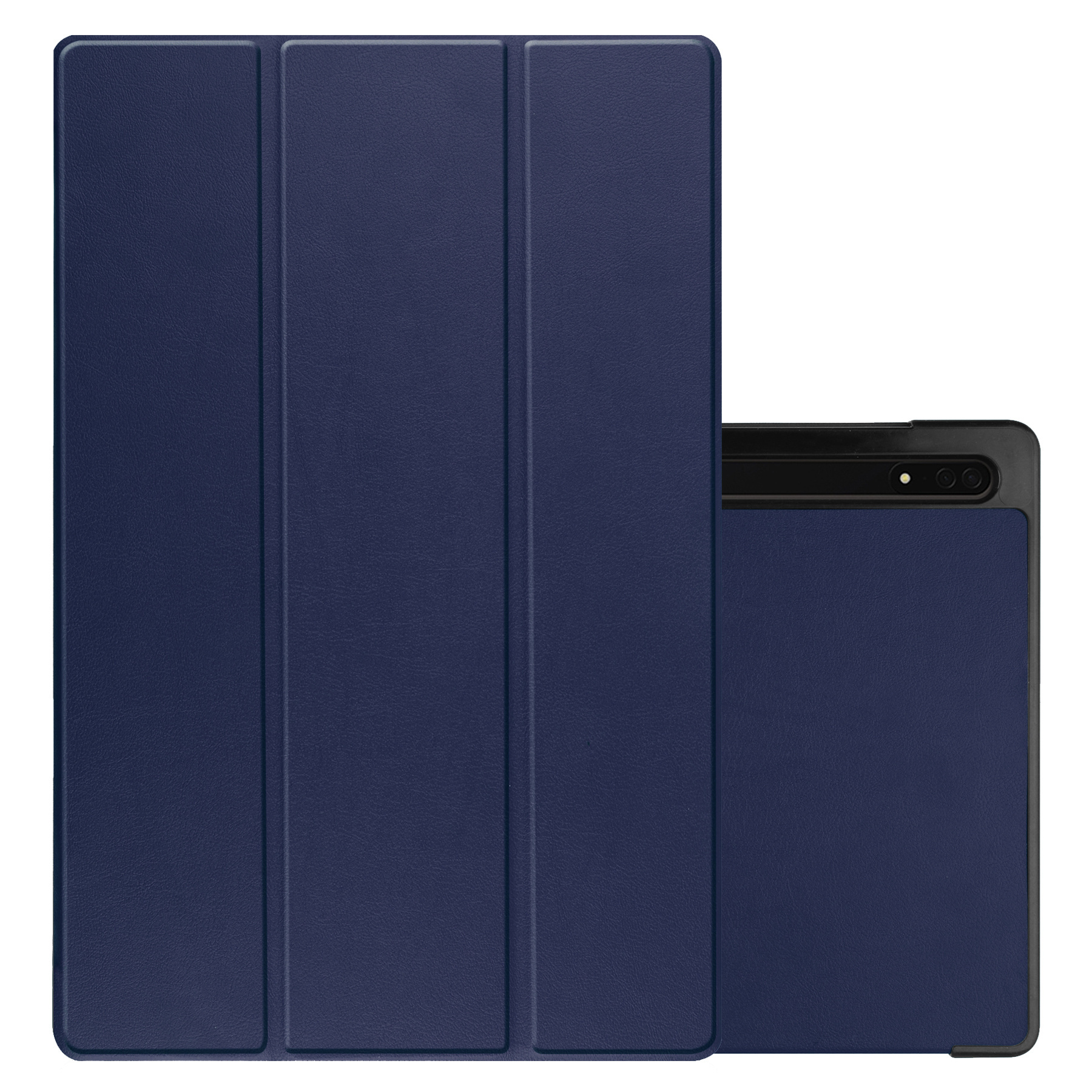 NoXx Hoesje Geschikt voor Samsung Galaxy Tab S10 Ultra Hoesje Case Hard Cover Hoes Book Case Met Uitsparing Geschikt voor S Pen - Donkerblauw
